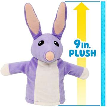 Bob Bilby and Unicorse Plush Puppets Exclusive 2 Pack | Bob Bilby and Unicorse are The Perfect Size to Fit onto Toddler's Hands | Made with Deluxe Fabrics and Featuring Embroidered Details
