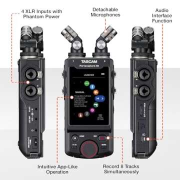 TASCAM Portacapture X8 32-bit 8-Channel Multitrack Field Recorder