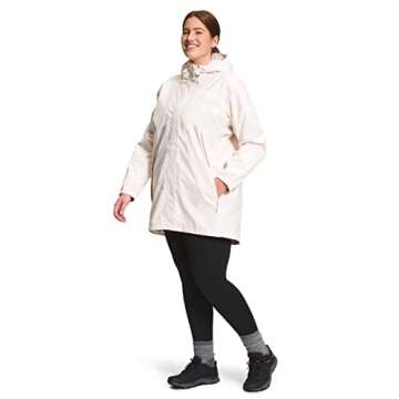 THE NORTH FACE Antora Parka Jacket For Women - Stand Collar Neckline With Long Sleeves, Warm and Cozy Winter Jacket Gardenia White MD One Size