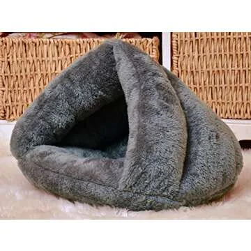 Beskie Pet Tent Cave Bed for Small Medium Puppies Kitty Dogs Cats Pets Sleeping Bag Thick Fleece War...
