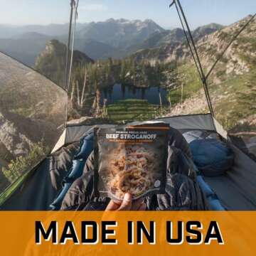 Peak Refuel Beef Stroganoff | Freeze Dried Backpacking and Camping Food | Amazing Taste | High Protein | Real Meat | Quick Prep Meals