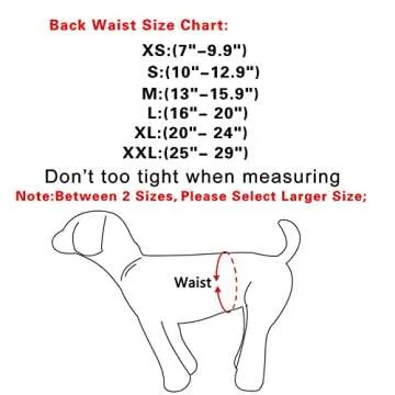 JoyDaog Belly Bands for Male Dogs - 3 Pack Washable Diapers