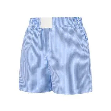 Y2k Gingham Boxers Shorts Plaid Lounge Shorts for Women Cute Low Rise Micro Button Striped Pajamas B...