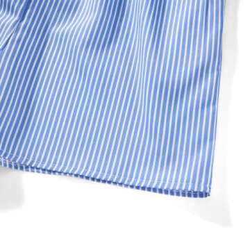 Y2k Gingham Boxers Shorts Plaid Lounge Shorts for Women Cute Low Rise Micro Button Striped Pajamas Bottoms Summer Loose Fit Checkered Pj Shorts Beach Wear (G Sky Blue, M)