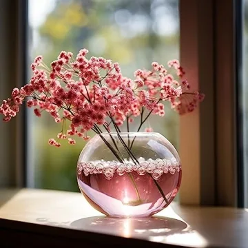 Hand-Blown Glass Bubble Bowl for Aquariums & Decor