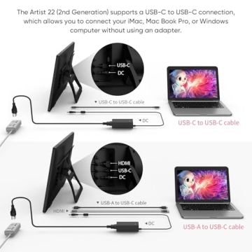 XPPen 21.5 Inch Drawing Tablet: Vibrant IPS Screen & Stylus