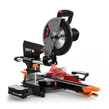 DWT Sliding Compound Miter Saw with 3 Blades: Precision Woodworking Tool