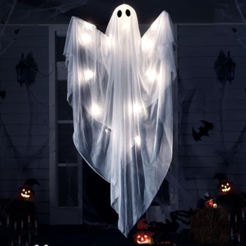 JOYIN Light Up Hanging Ghost for Halloween Decor