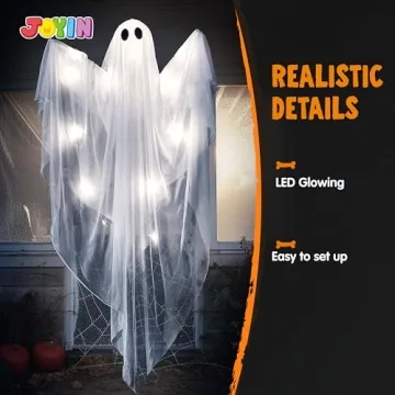 JOYIN Light Up Hanging Ghost for Halloween Decor
