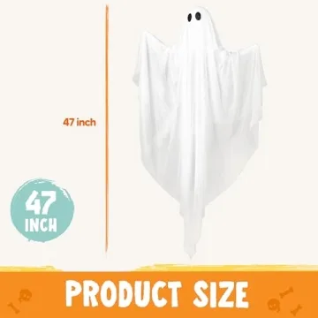 JOYIN Light Up Hanging Ghost for Halloween Decor