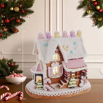Kurt S. Adler LED Gingerbread House for Holiday Decor