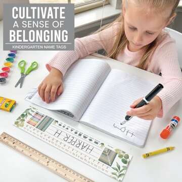 Durable Classroom Name Tags - 25 Customizable Student Plates
