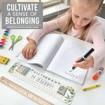 Durable Classroom Name Tags - 25 Customizable Student Plates