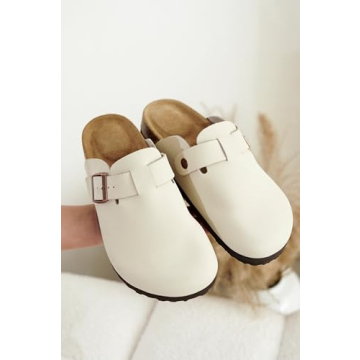 Stylish Project Cloud Leather Clogs - Memory Foam Footbed & Arch Support Slip-ons for Women