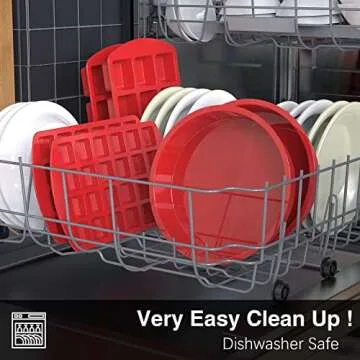 SILIVO 9.5 inch Round Cake Pans (2 Pack) - Nonstick Silicone Cake Molds for Layer Cake, Cheese Cake and Chocolate Cake