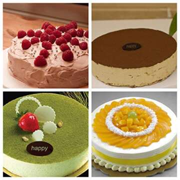 SILIVO 9.5 inch Round Cake Pans (2 Pack) - Nonstick Silicone Cake Molds for Layer Cake, Cheese Cake and Chocolate Cake