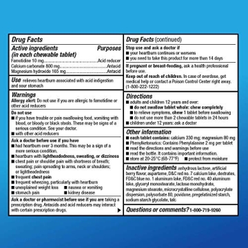 Best Berry Heartburn Relief Chewable Tablets