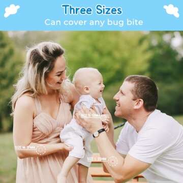 Itch Relief Patches 48 Counts, Natural Bug Bite Patches for Kids, Instantly Reduce Itching & Swelling After bite, Transparent Design for All Skin Tones, Travel Camping Essential Gift for Everyone