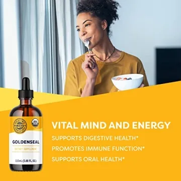 Vimergy Organic Goldenseal Liquid for Natural Wellness Support