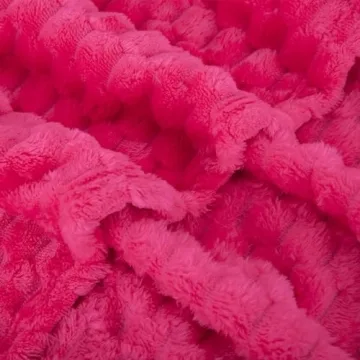 Hot Pink 50"x60" Plush Throw Blanket for Cozy Comfort