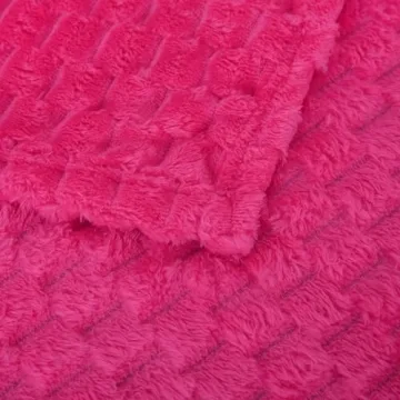 Hot Pink 50"x60" Plush Throw Blanket for Cozy Comfort