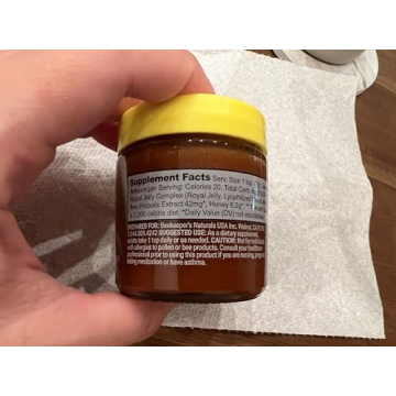 Superfood Honey by Beekeeper's Naturals - Bee Pollen, Royal Jelly, Propolis, Honey - Natural Energy, Immune Support, Mental Clarity, Athletic Performance (4.4 oz)