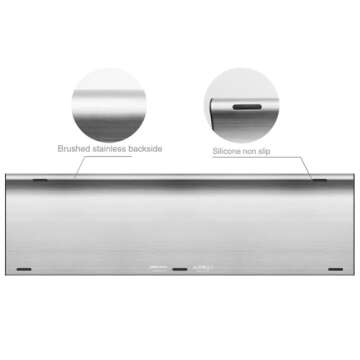 Arteck 2.4G Wireless Keyboard Stainless Steel Ultra Slim Full Size Keyboard with Numeric Keypad for ...