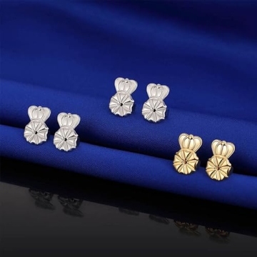 Kouley 14K Earring Lifters for Comfort and Support