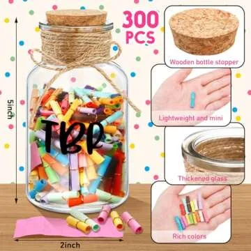 Jingmore TBR Jar Book Lover Gift to Be Read List Choose Your Next Book TBR List Reader Jar Bookish A...