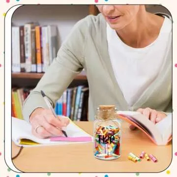 Jingmore TBR Jar Book Lover Gift to Be Read List Choose Your Next Book TBR List Reader Jar Bookish Accessories Bookworm Gift for Book Club Members Student Teacher Reading Accessories