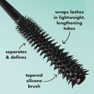 e.l.f. Lash XTNDR Mascara, Made With Tubing Technology For The Look Of Lash Extensions, Clump & Flake Free, Vegan & Cruelty-Free, Soft Black