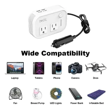 FOVAL 200W Car Power Inverter for Travel and Camping