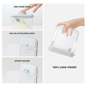 Airtight Tourdeus 1000ml Baby Formula Storage Container