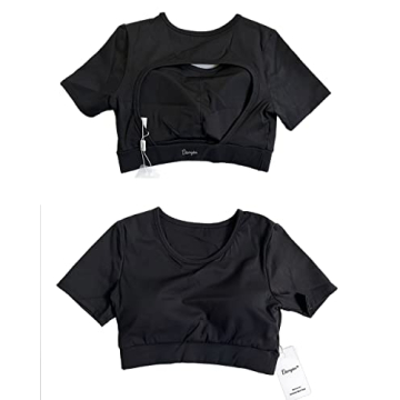 Danysu Open Back Crop Top - Stylish Workout Essential