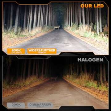 XWQHJW Compatible for 2007 2008 2009 2010 2011 2012 2013 2014 2015 2016 2017 2018 Nissan Altima High Low Beam Fog Light Bulbs Combo Kit, Powersports Bulbs, 6000K Bright White, Plug N Play, 6-Pack