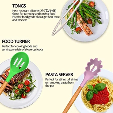 Umite Chef 33-pc Silicone Cooking Utensil Set for Kitchen