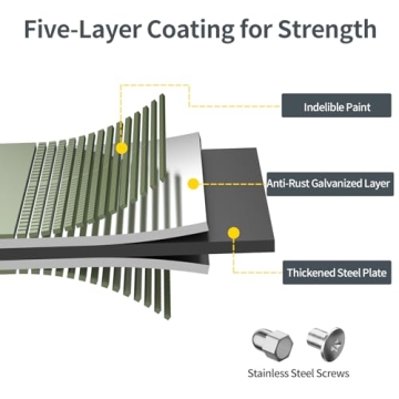 Kesfitt Outdoor Galvanized Raised Garden Bed Kit for Gardening