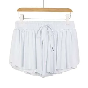 Flowy Womens Athletic Shorts Gym Yoga Workout Running Sweat Short Spandex Soft Stretchy Elegant Butt...