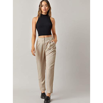 Stylish High Neck Crop Halter Tank Top for Women