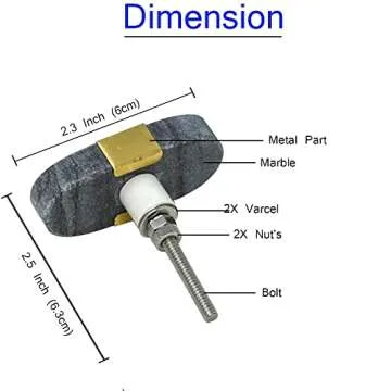 Ajuny Set of 6 Hand-Painted Marble Cabinet Knobs