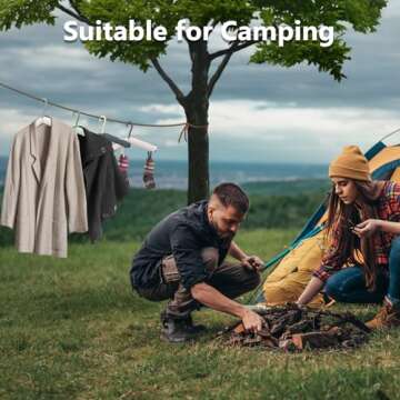 Sazfli Collapsible Travel Hangers, 4-Pack Foldable Clothes Hangers with Hidden Clips & Storage Bag, ABS Plastic Space-Saver for Cruise, Suitcase, Home (4 Colors)