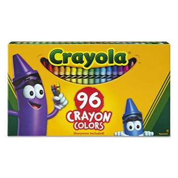 Crayola Classic Color Crayons, 96 Colors with Sharpener