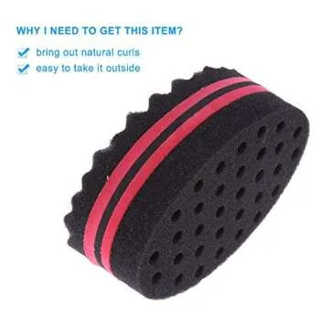 Magic Barber Curl Sponge Brush for Perfect Natural Curls