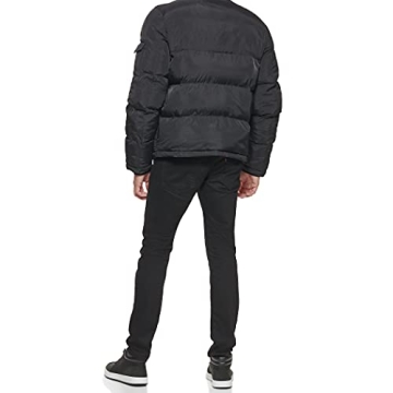 Levi's Men's Bubble Puffer Coat for Winter Warmth