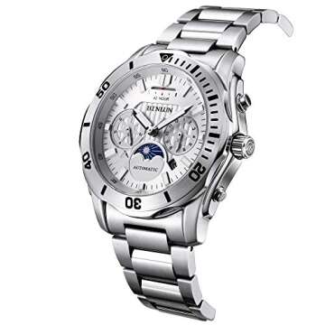 BINLUN Automatic Watches for Men - Luxury Luminous Stainless Steel Mechanical Watch
