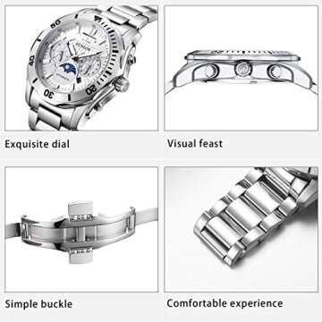 BINLUN Men's Automatic Watch with Luminous Luxury Features
