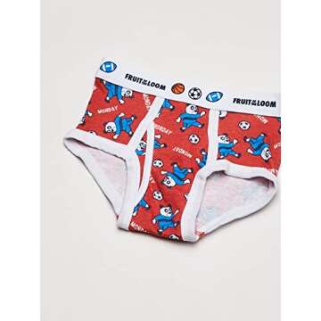 Fruit of the Loom boys Tag Free Cotton briefs underwear, Toddler â€“ 7 Pack Days Week, 2-3T US