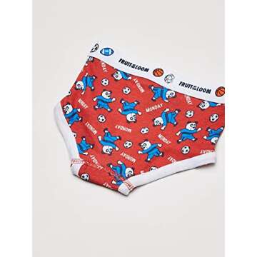 Fruit of the Loom boys Tag Free Cotton briefs underwear, Toddler â€“ 7 Pack Days Week, 2-3T US