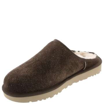 UGG Men's Classic Slip-ON Shaggy Suede Slippers