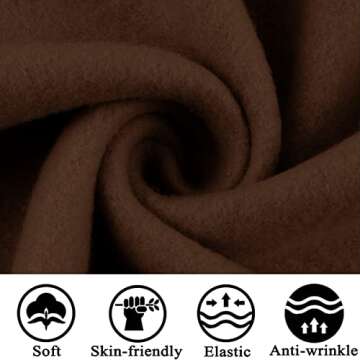 EFAN Sweatpants Women Baggy High Waisted Sweat Pants Fall Clothes Casual Joggers Y2k Aesthetic Warm Trousers with Pockets 2025 Brown M